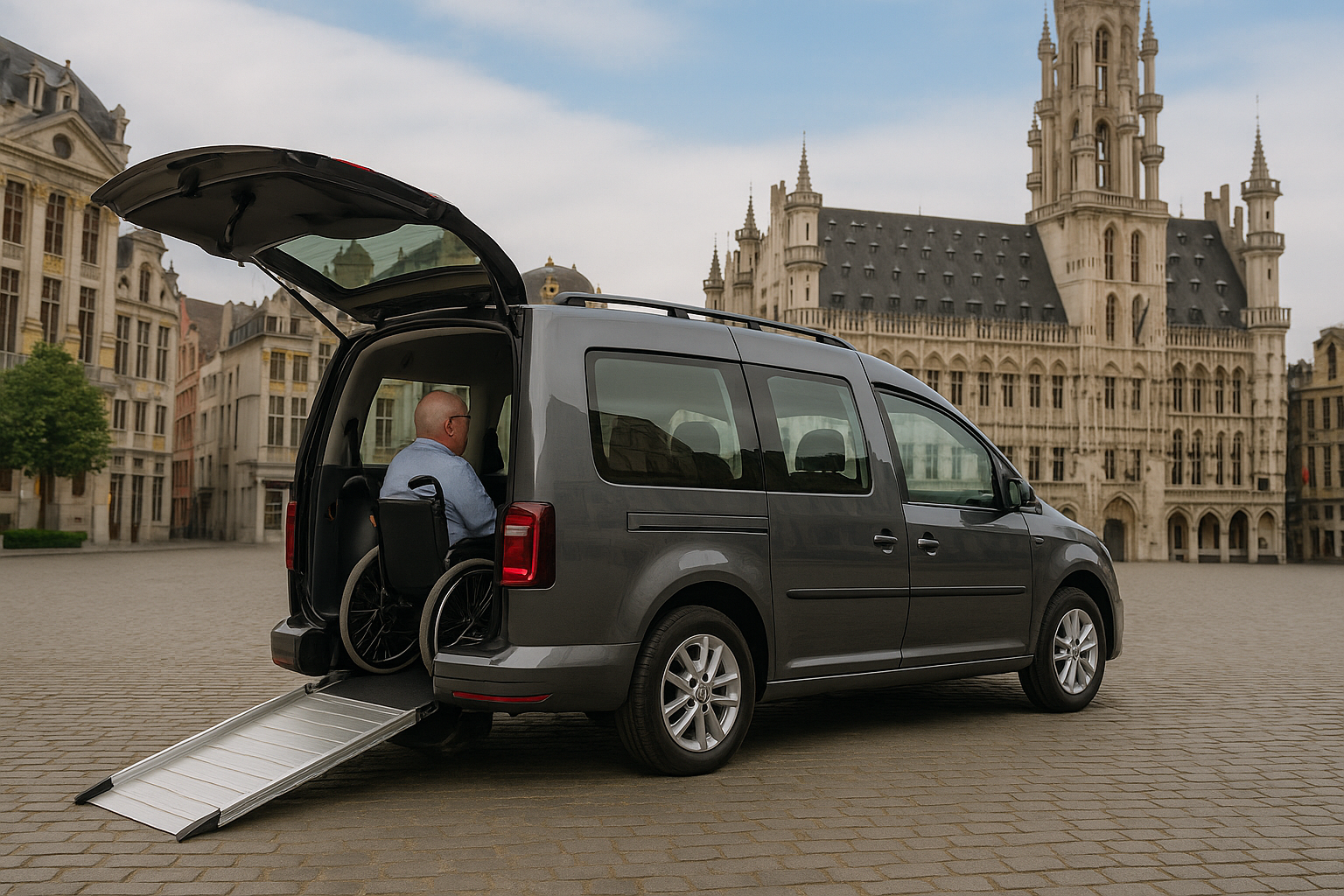 Véhicule TaxiPMR adapté